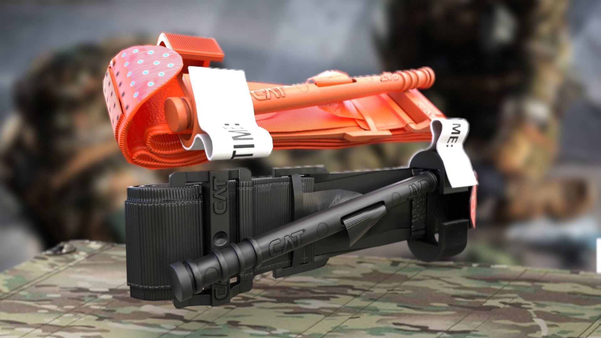 cat tourniquet 2  COLORS Low-poly 3D model_1