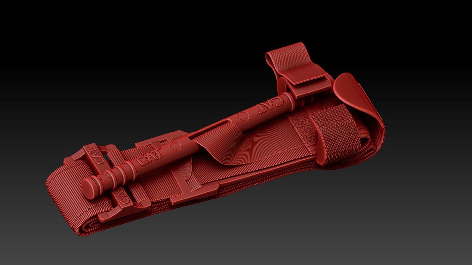 cat tourniquet 2  COLORS Low-poly 3D model_10