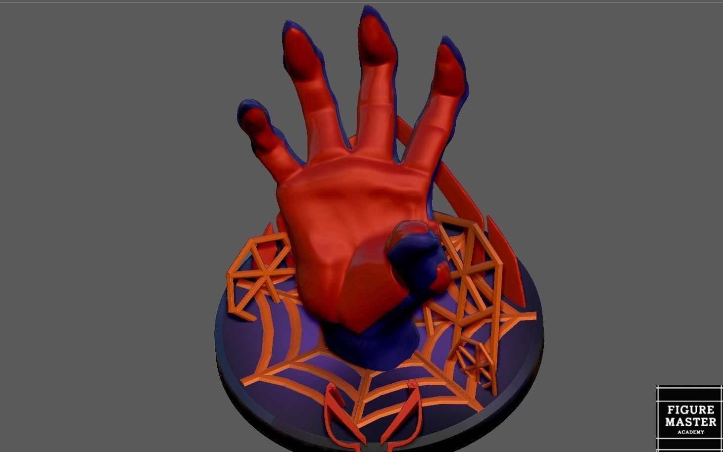 SPIDERMAN INTO THE SPIDER VERSE 2099 MIGUEL PS CONTROLLER HOLDER 3D print model_15