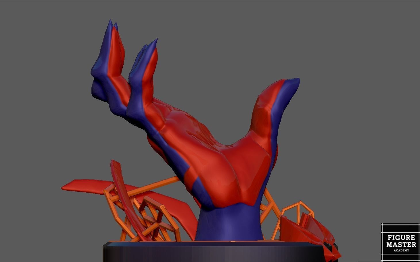 SPIDERMAN INTO THE SPIDER VERSE 2099 MIGUEL PS CONTROLLER HOLDER 3D print model_13