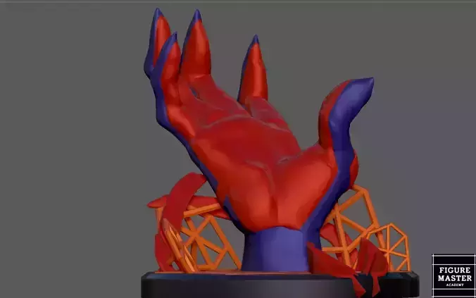 SPIDERMAN INTO THE SPIDER VERSE 2099 MIGUEL PS CONTROLLER HOLDER 3D print model