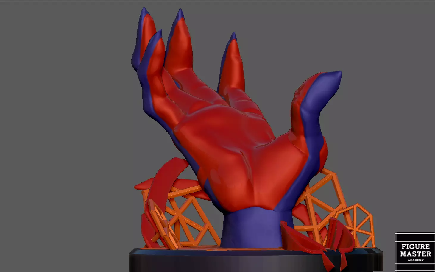 SPIDERMAN INTO THE SPIDER VERSE 2099 MIGUEL PS CONTROLLER HOLDER 3D print model_0