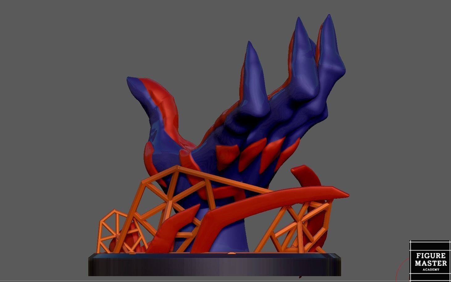 SPIDERMAN INTO THE SPIDER VERSE 2099 MIGUEL PS CONTROLLER HOLDER 3D print model_11