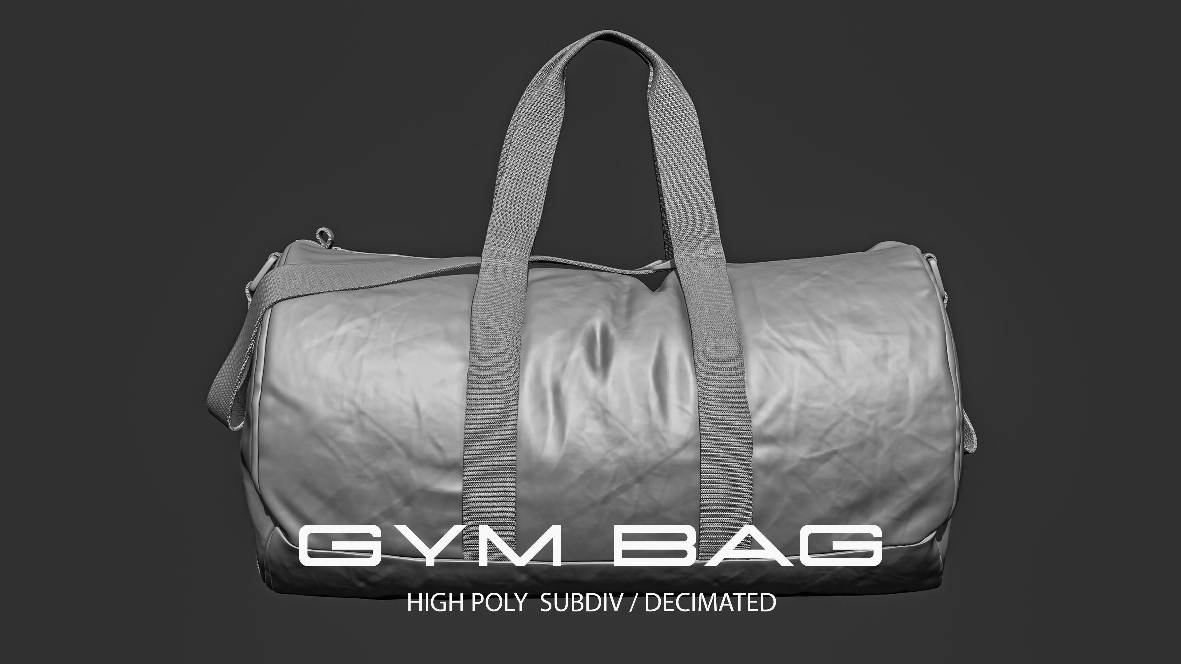 Gym Bag - High poly Model 3D model