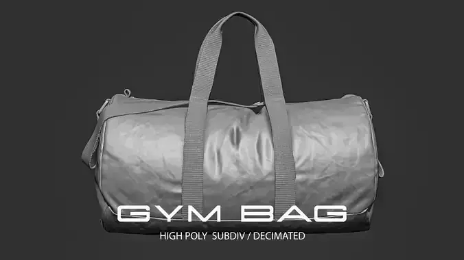 Gym Bag - High poly Model