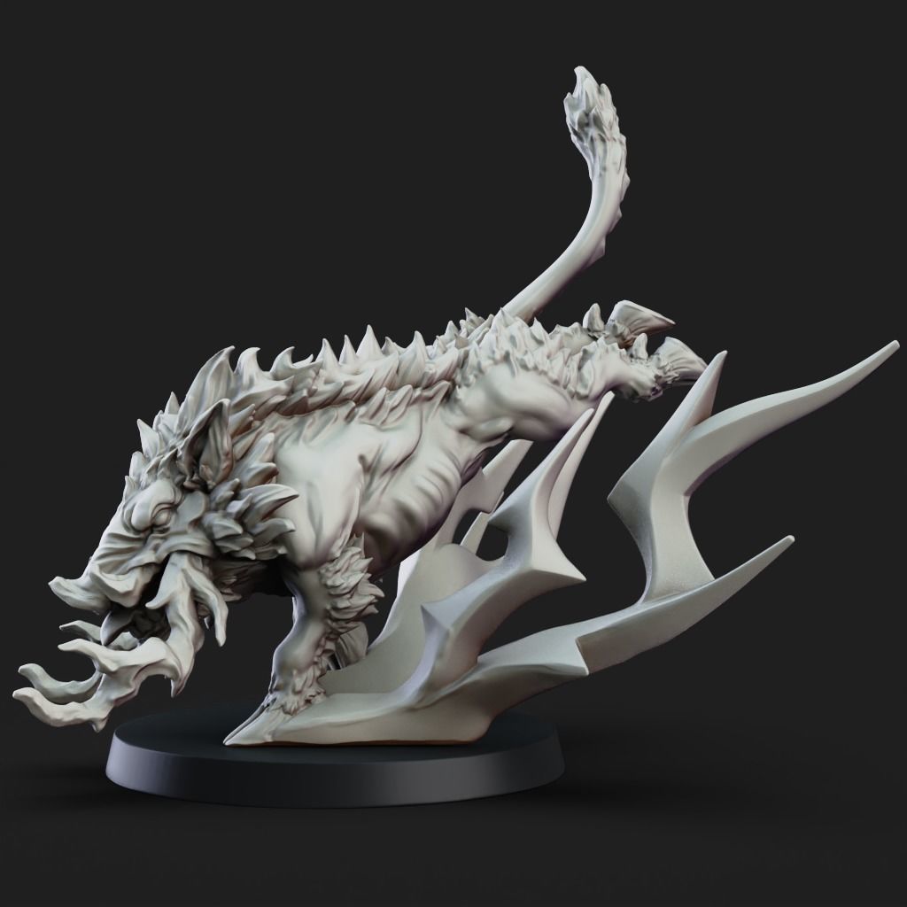 Thunder Boar - 3D Printable TTRPG - PRESUPPORTED - 32mm Scale 3D print model_4