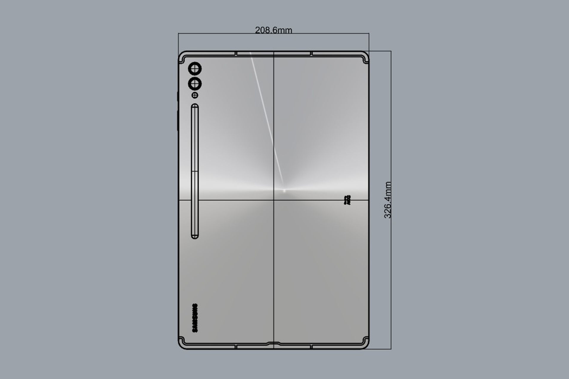 SAMSUNG Galaxy Tab S9 Ultra 3D model_8