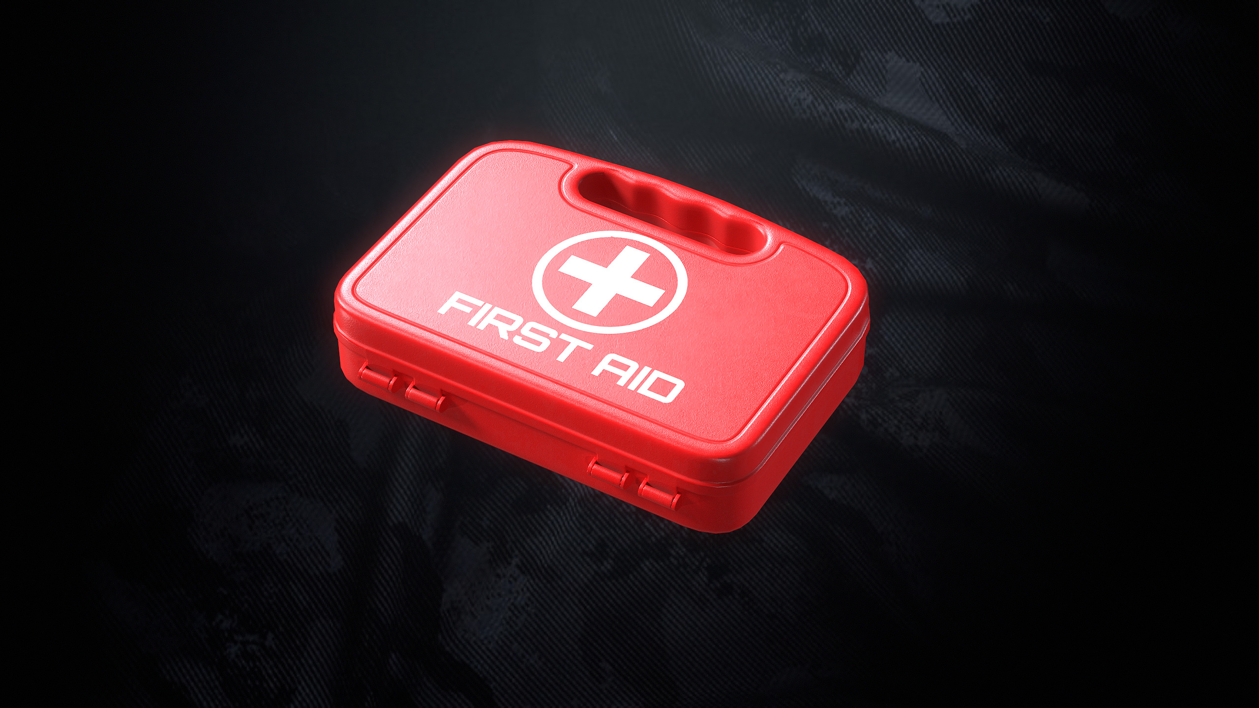 First Aid Kit Low-poly 3D model_3