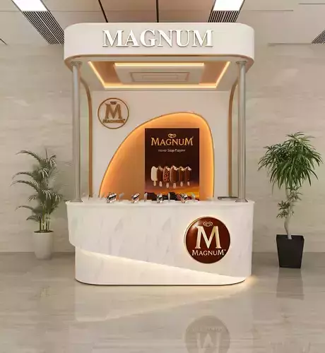 Ice Cream Shop 3d Model Low-poly 3D model