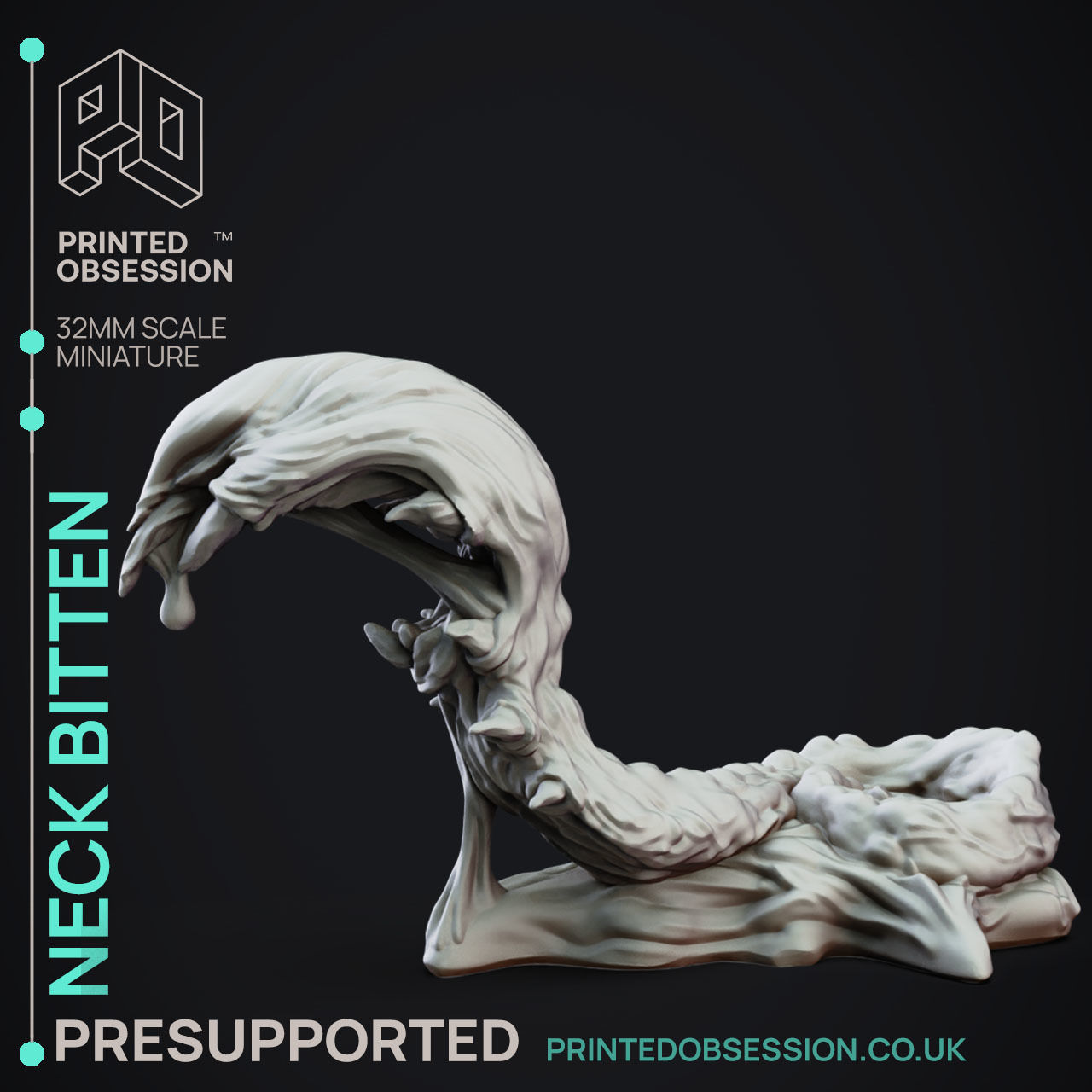 Neck Biter - 3D Printable TTRPG - PRESUPPORTED - 32mm Scale 3D print model_1