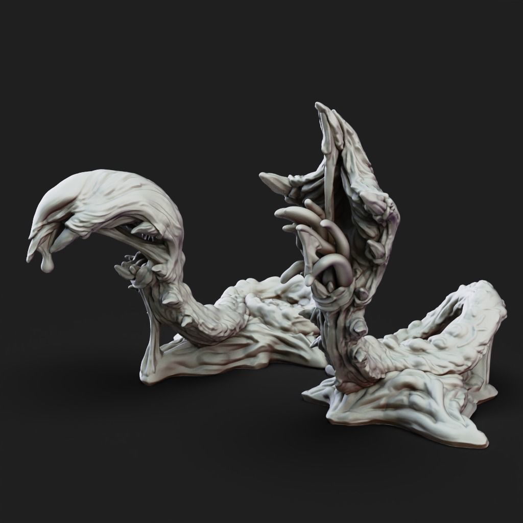 Neck Biter - 3D Printable TTRPG - PRESUPPORTED - 32mm Scale 3D print model_4
