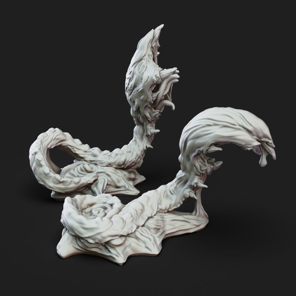 Neck Biter - 3D Printable TTRPG - PRESUPPORTED - 32mm Scale 3D print model_10