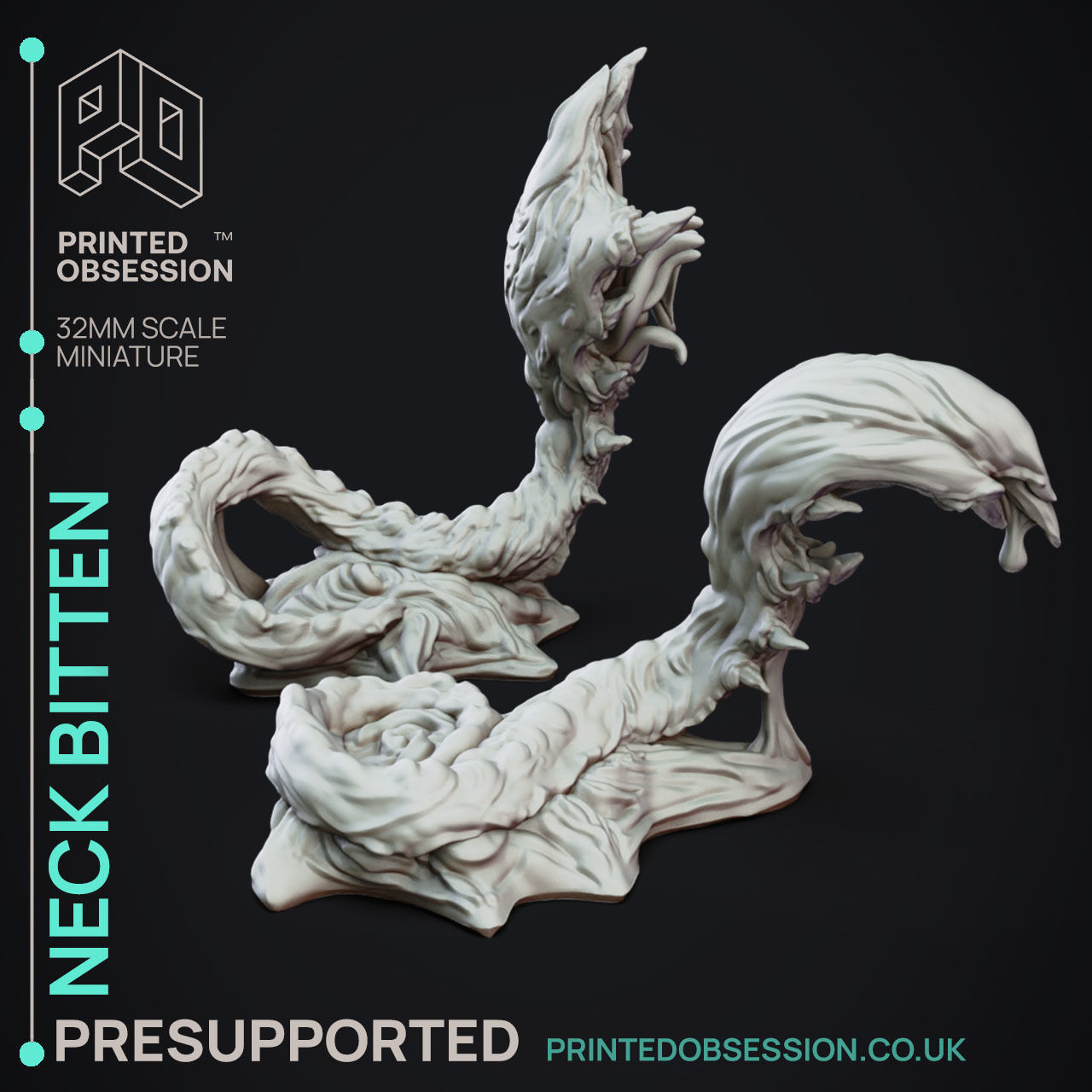 Neck Biter - 3D Printable TTRPG - PRESUPPORTED - 32mm Scale 3D print model_11