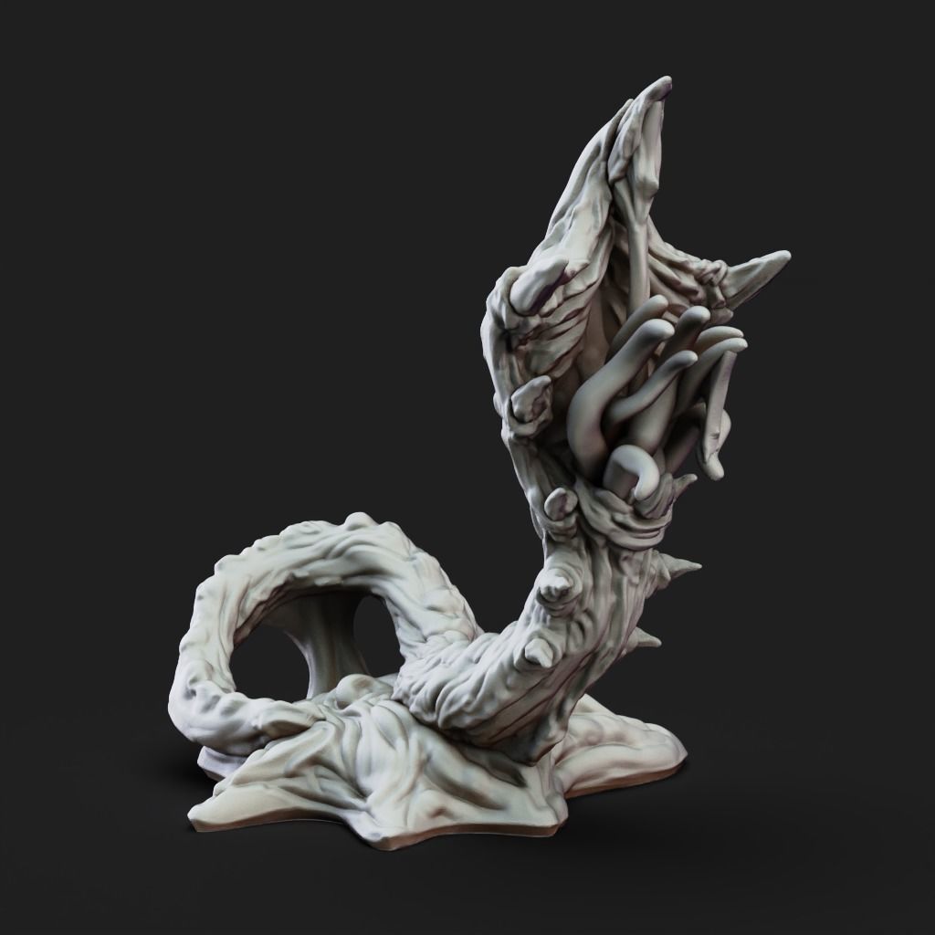 Neck Biter - 3D Printable TTRPG - PRESUPPORTED - 32mm Scale 3D print model_8