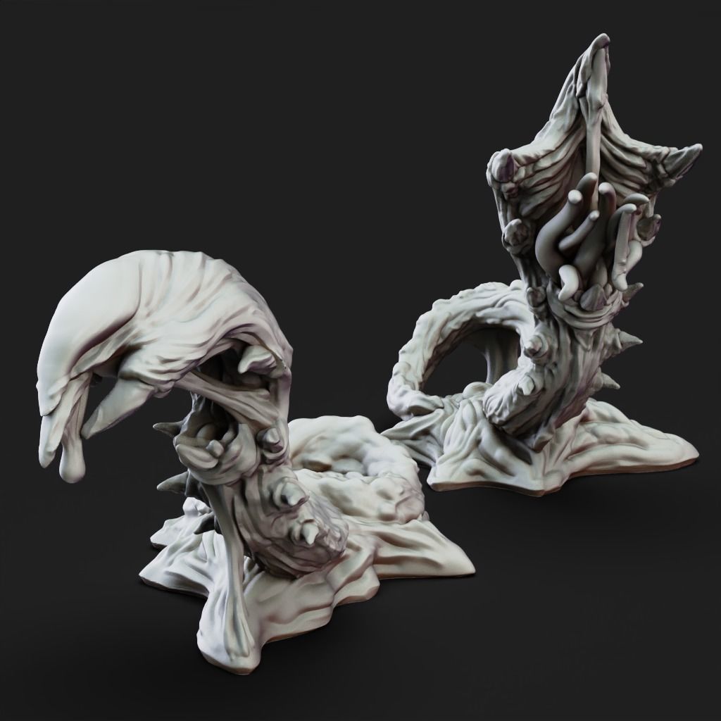 Neck Biter - 3D Printable TTRPG - PRESUPPORTED - 32mm Scale 3D print model_6
