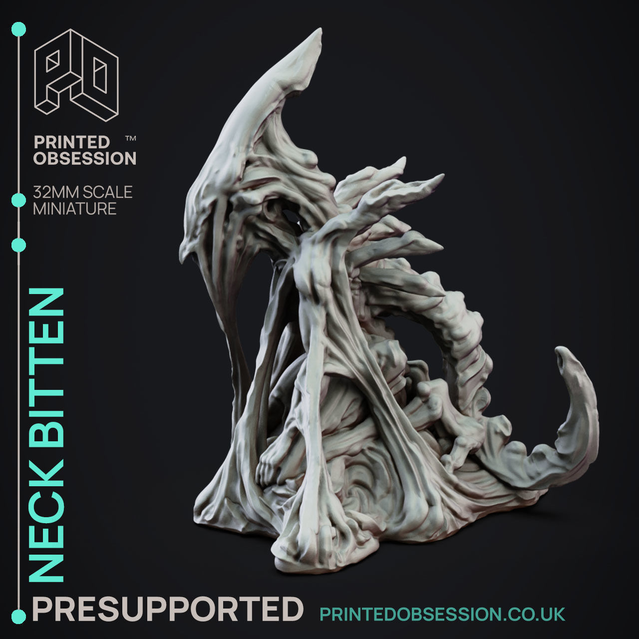 The Bitten - 3D Printable TTRPG - PRESUPPORTED - 32mm Scale 3D print model_3