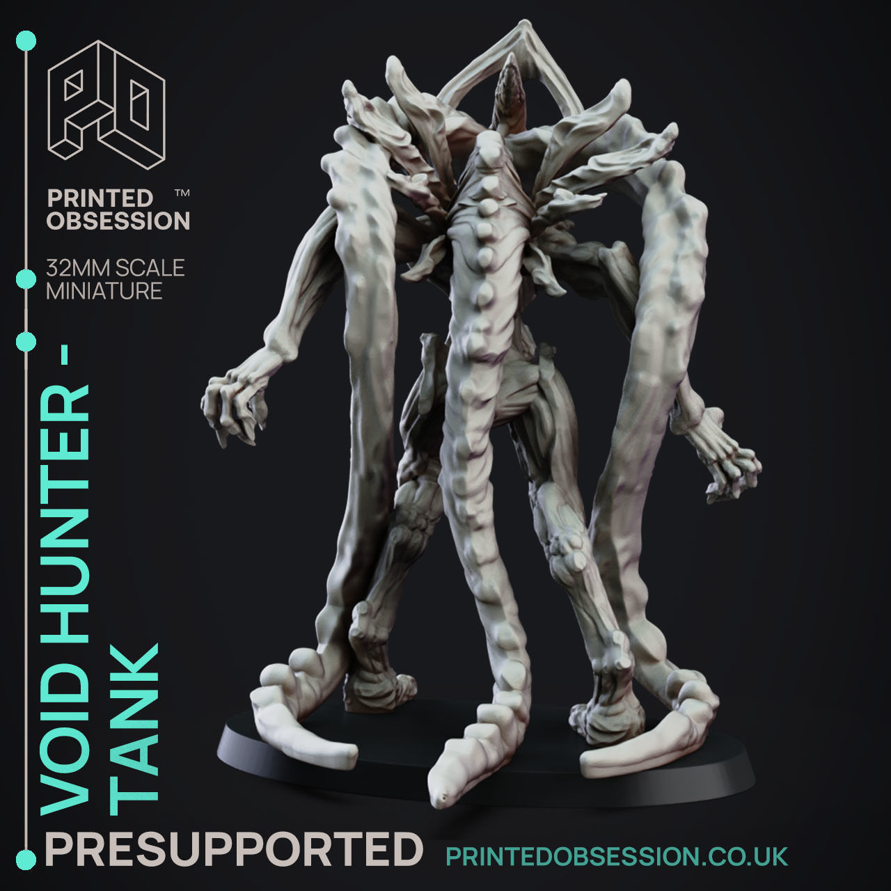 Void Hunter Tank - 3D Printable TTRPG - PRESUPPORTED - 32mm 3D print model_4