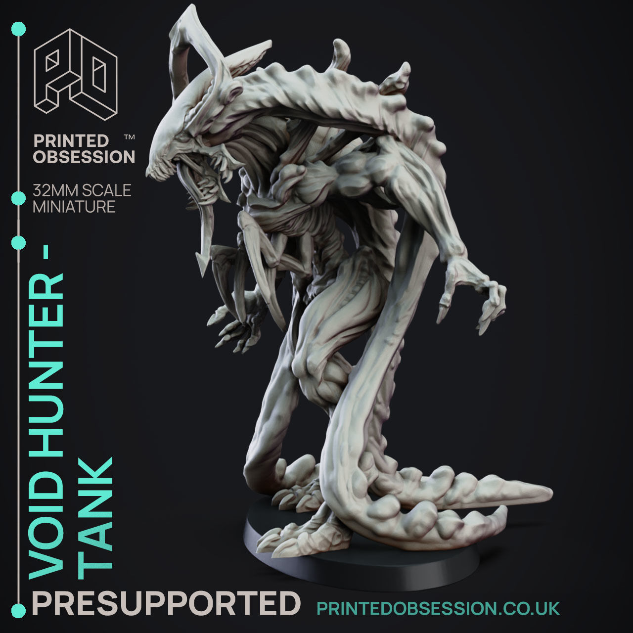 Void Hunter Tank - 3D Printable TTRPG - PRESUPPORTED - 32mm 3D print model_1
