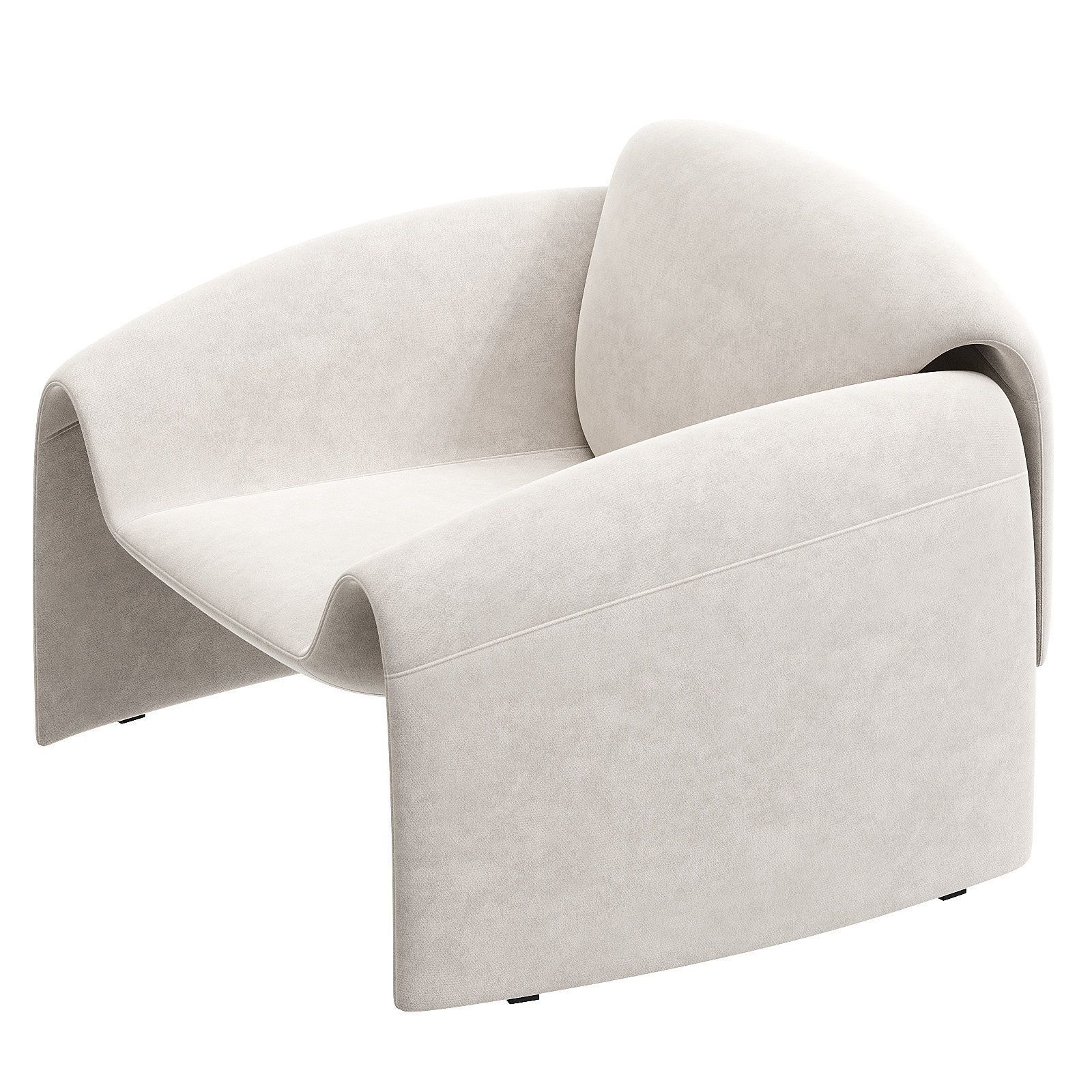 LE club armchair 3D model_3