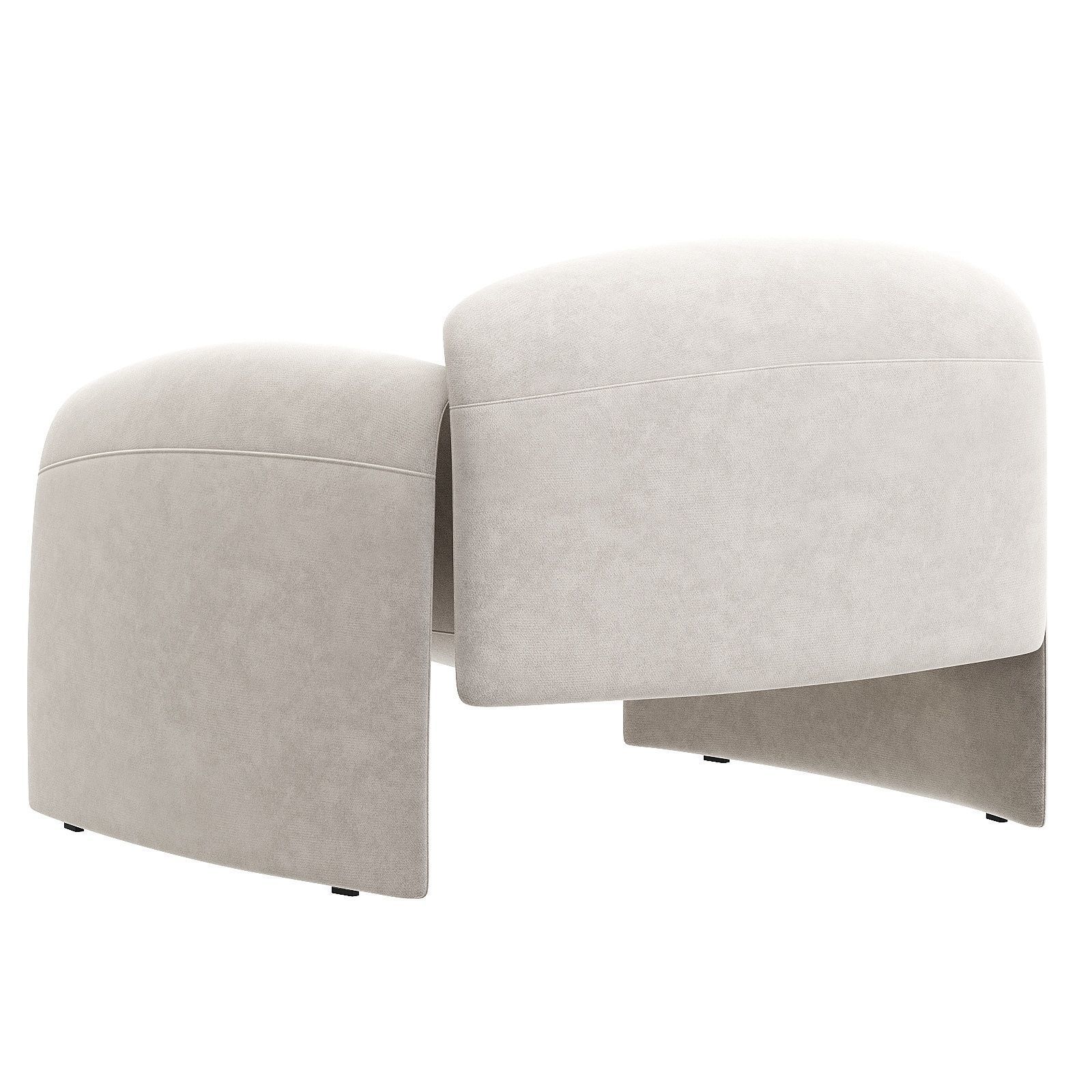 LE club armchair 3D model_2