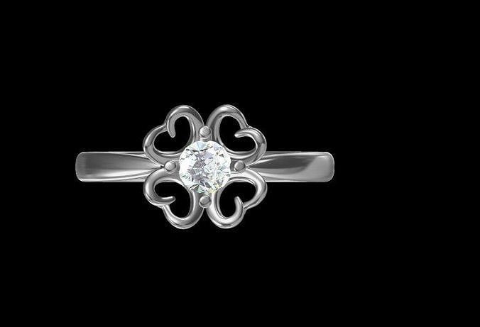 jewelove heart ring 3D print model