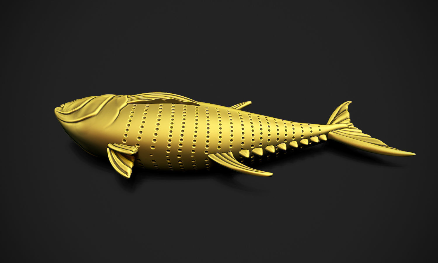 Yellowfin Tuna 3D print model_5