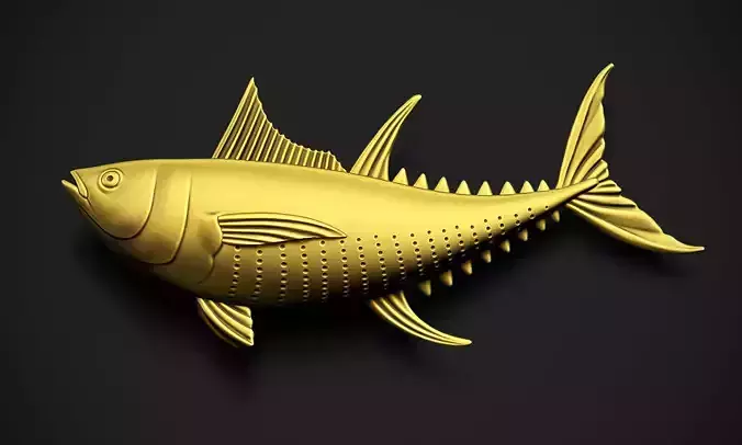 Yellowfin Tuna 3D print model