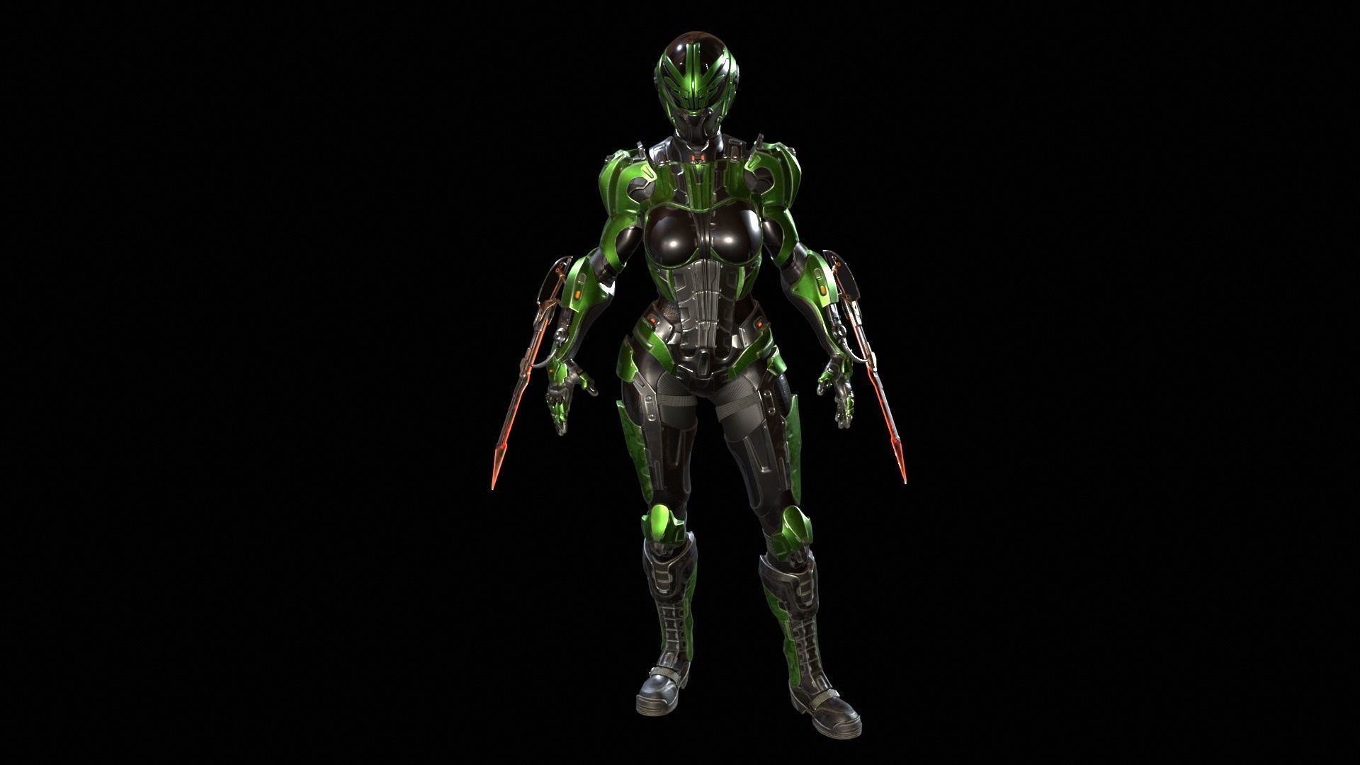 CyberJagg4 Low-poly 3D model_25