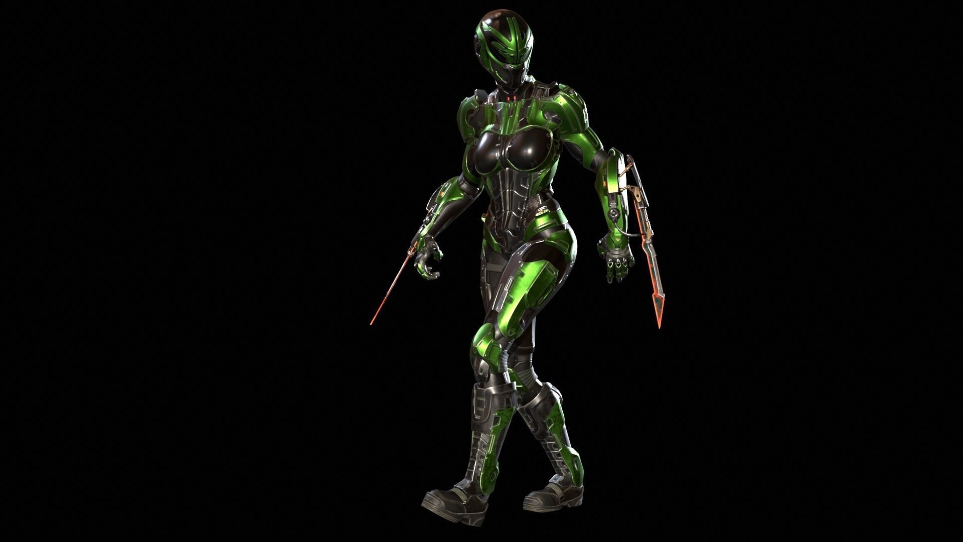 CyberJagg4 Low-poly 3D model_22