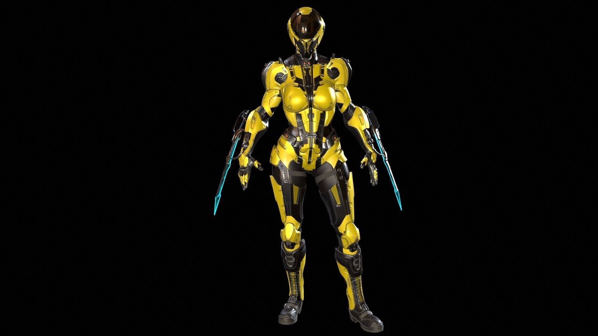 CyberJagg4 Low-poly 3D model_20