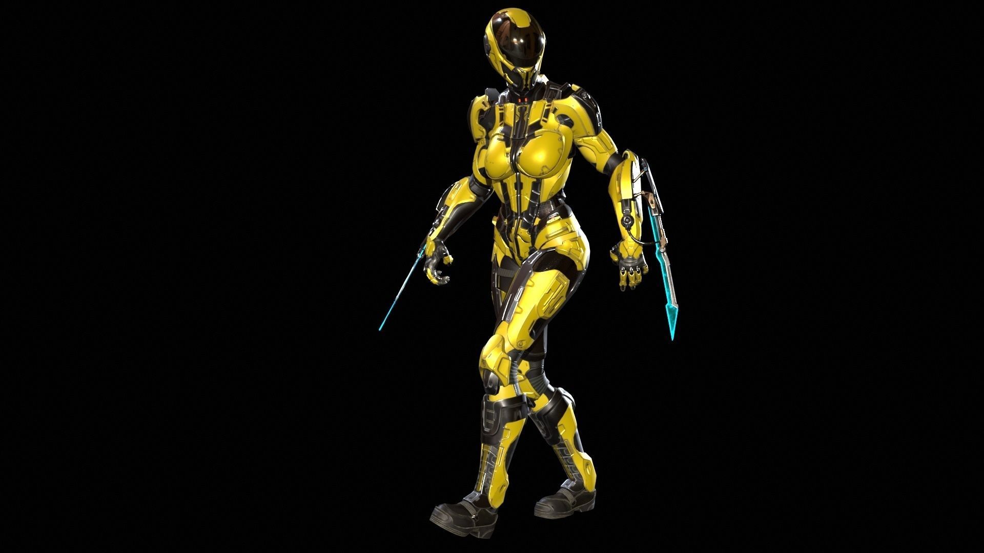 CyberJagg4 Low-poly 3D model_21