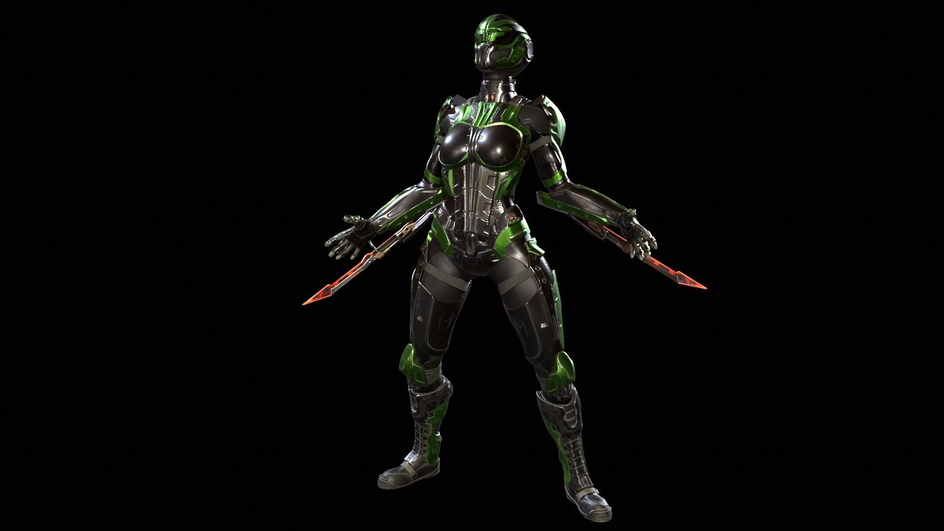 CyberJagg4 Low-poly 3D model_26