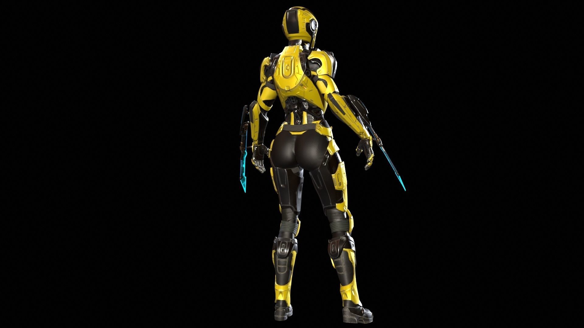 CyberJagg4 Low-poly 3D model_19