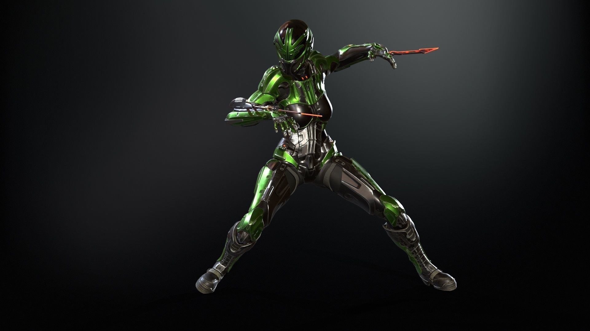 CyberJagg4 Low-poly 3D model_23