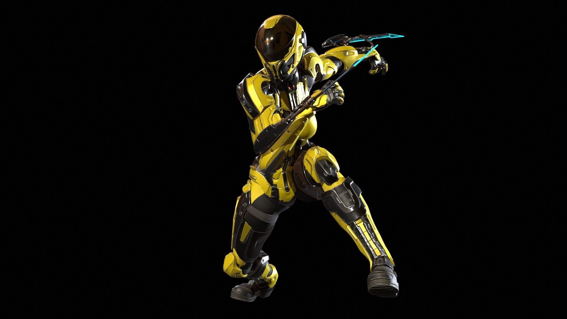 CyberJagg4 Low-poly 3D model_16