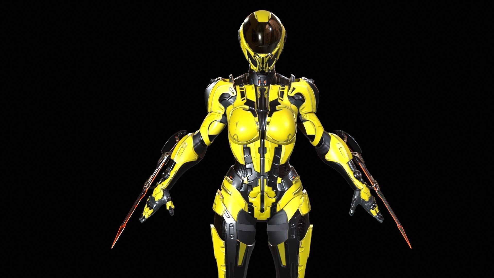 CyberJagg4 Low-poly 3D model_15