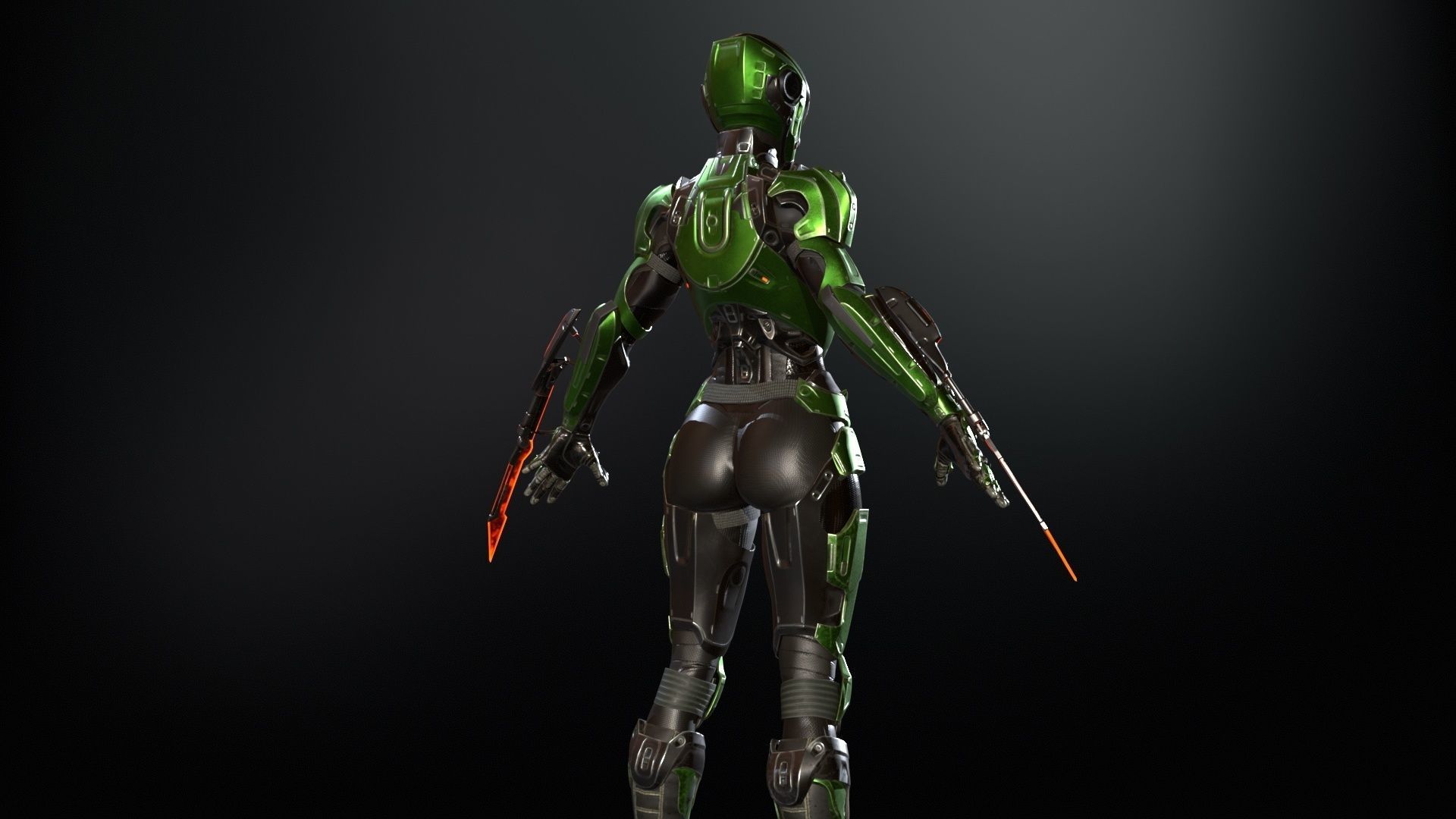 CyberJagg4 Low-poly 3D model_5