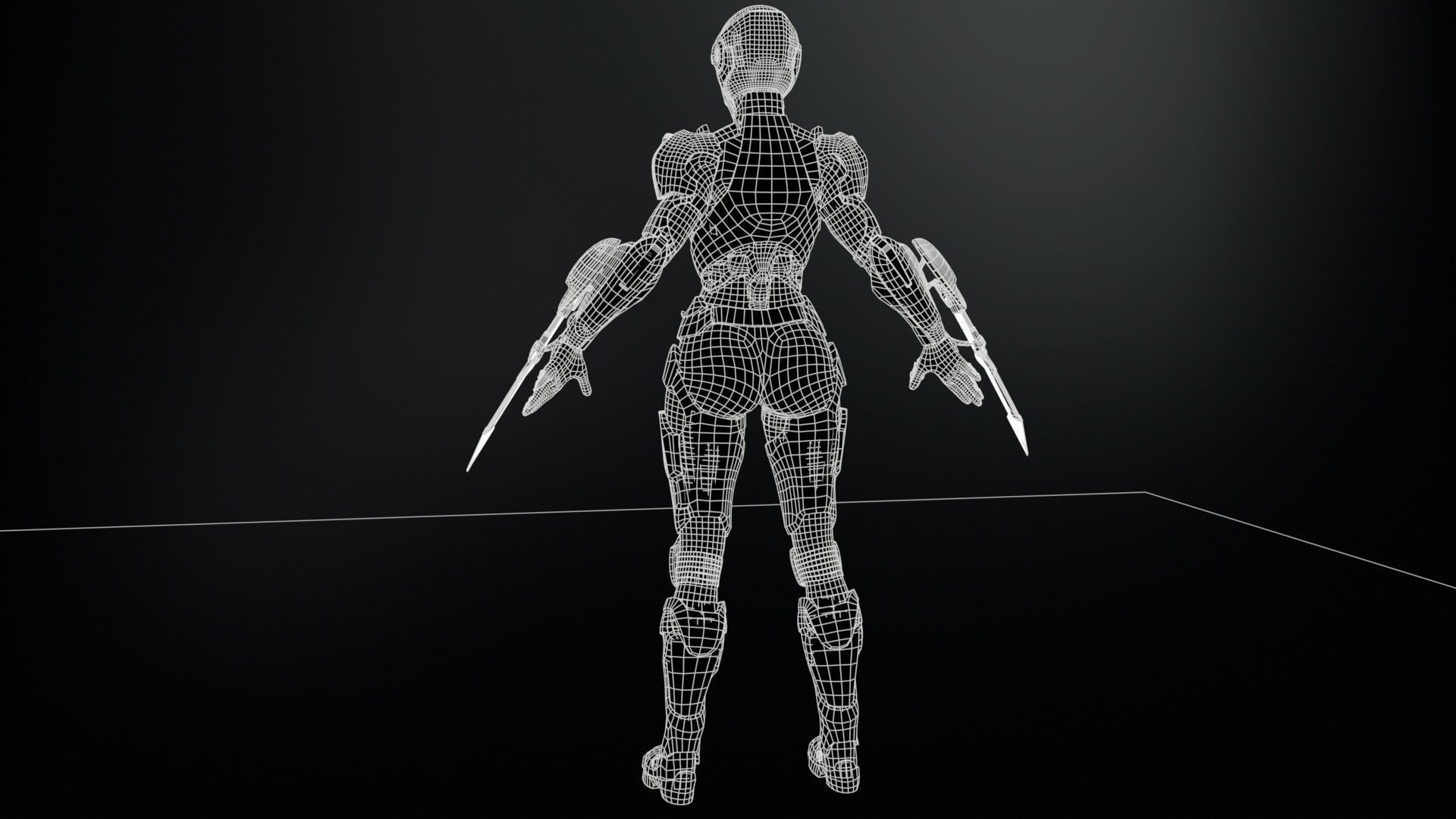 CyberJagg4 Low-poly 3D model_7
