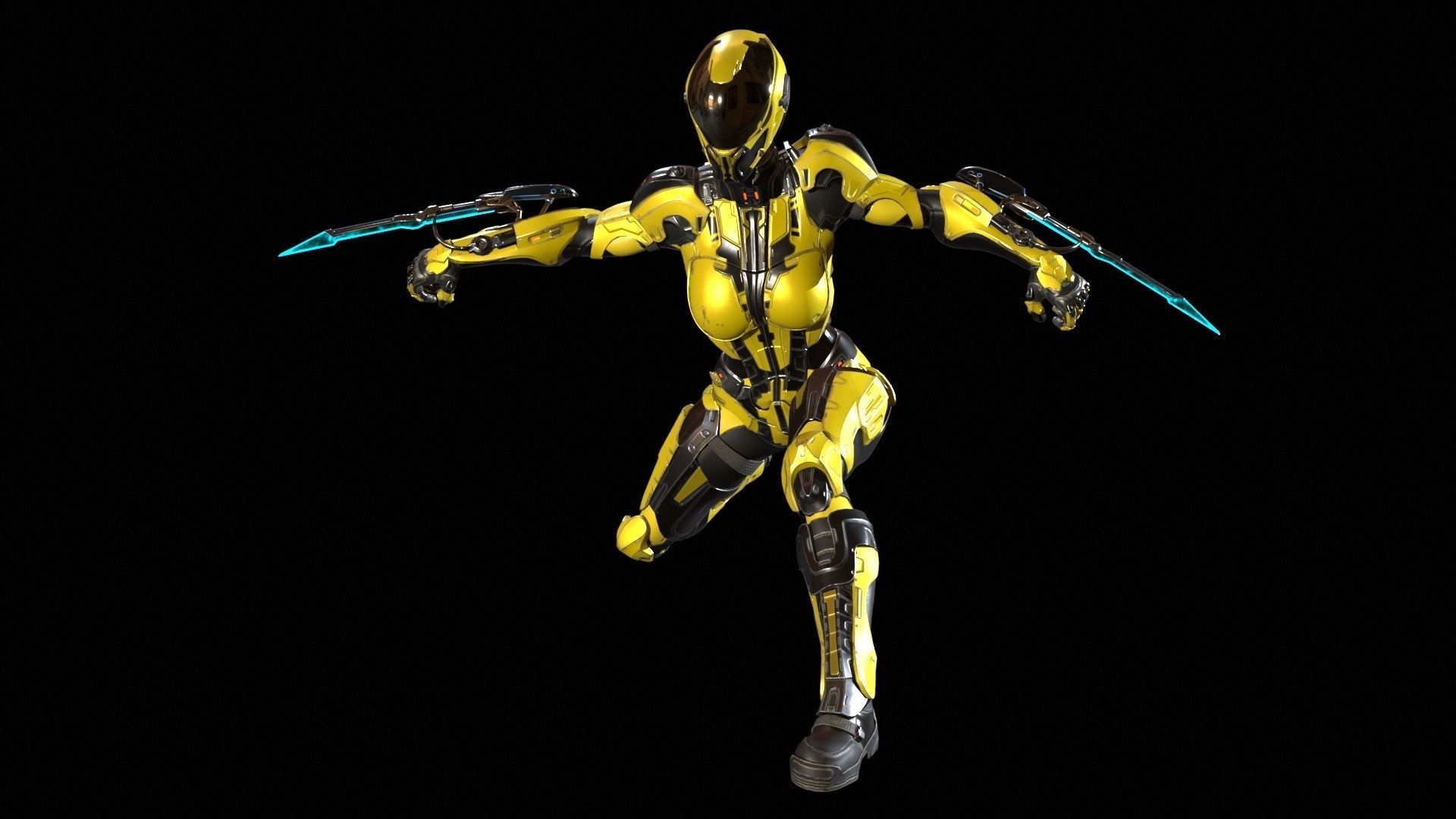 CyberJagg4 Low-poly 3D model_17