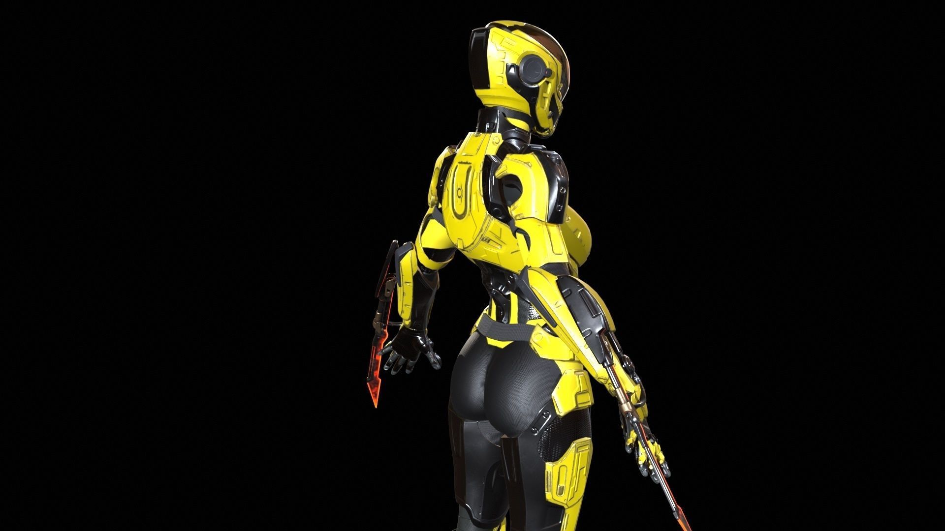 CyberJagg4 Low-poly 3D model_14