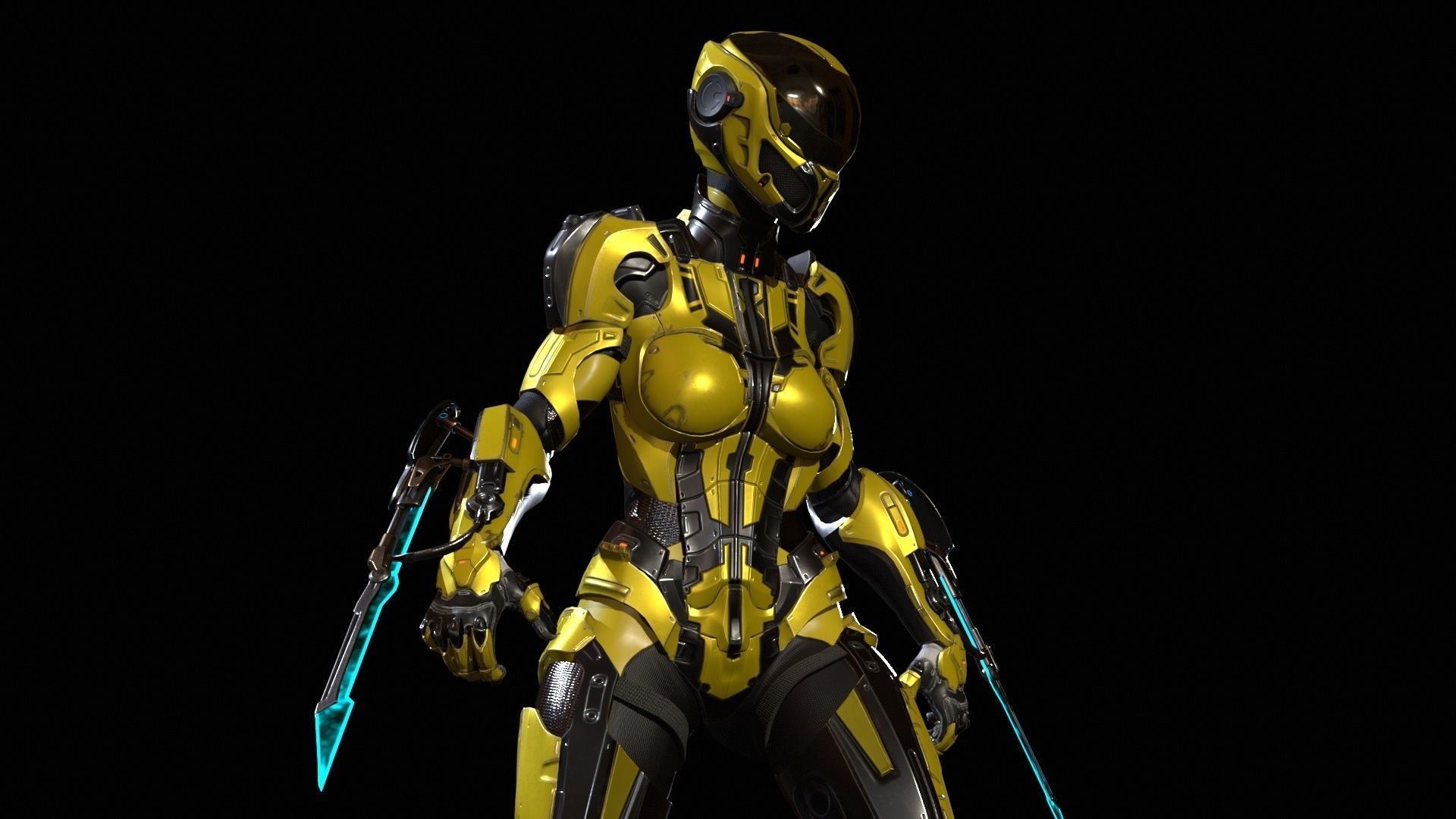 CyberJagg4 Low-poly 3D model_34