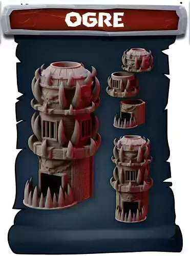 Ogre tower 3D print model