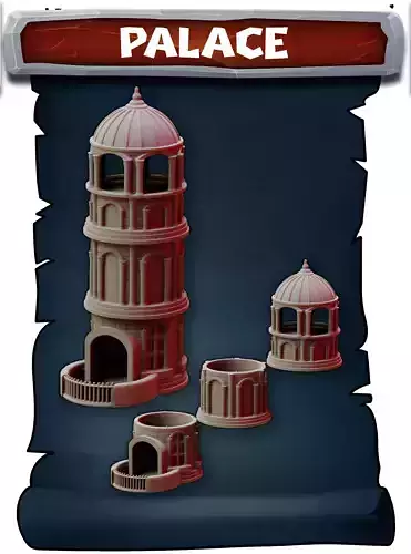 Palace tower 3D print model