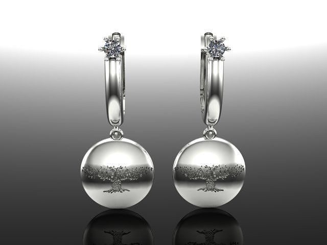 Earrings 3D print model