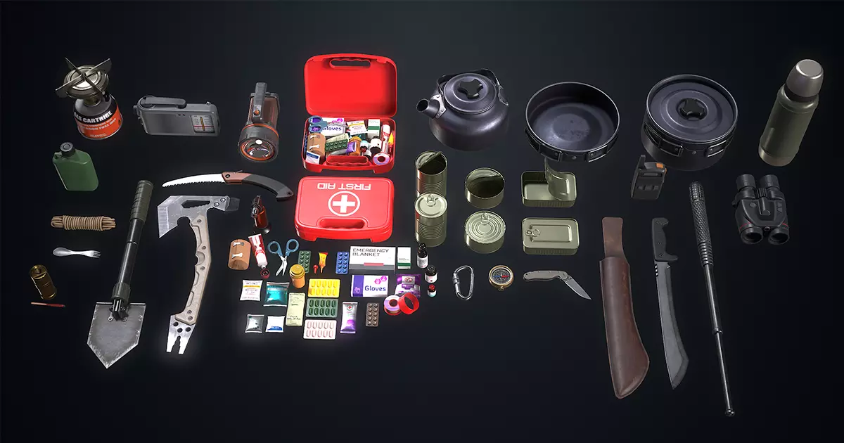 Survival Pack Vol2 Low-poly 3D model_0