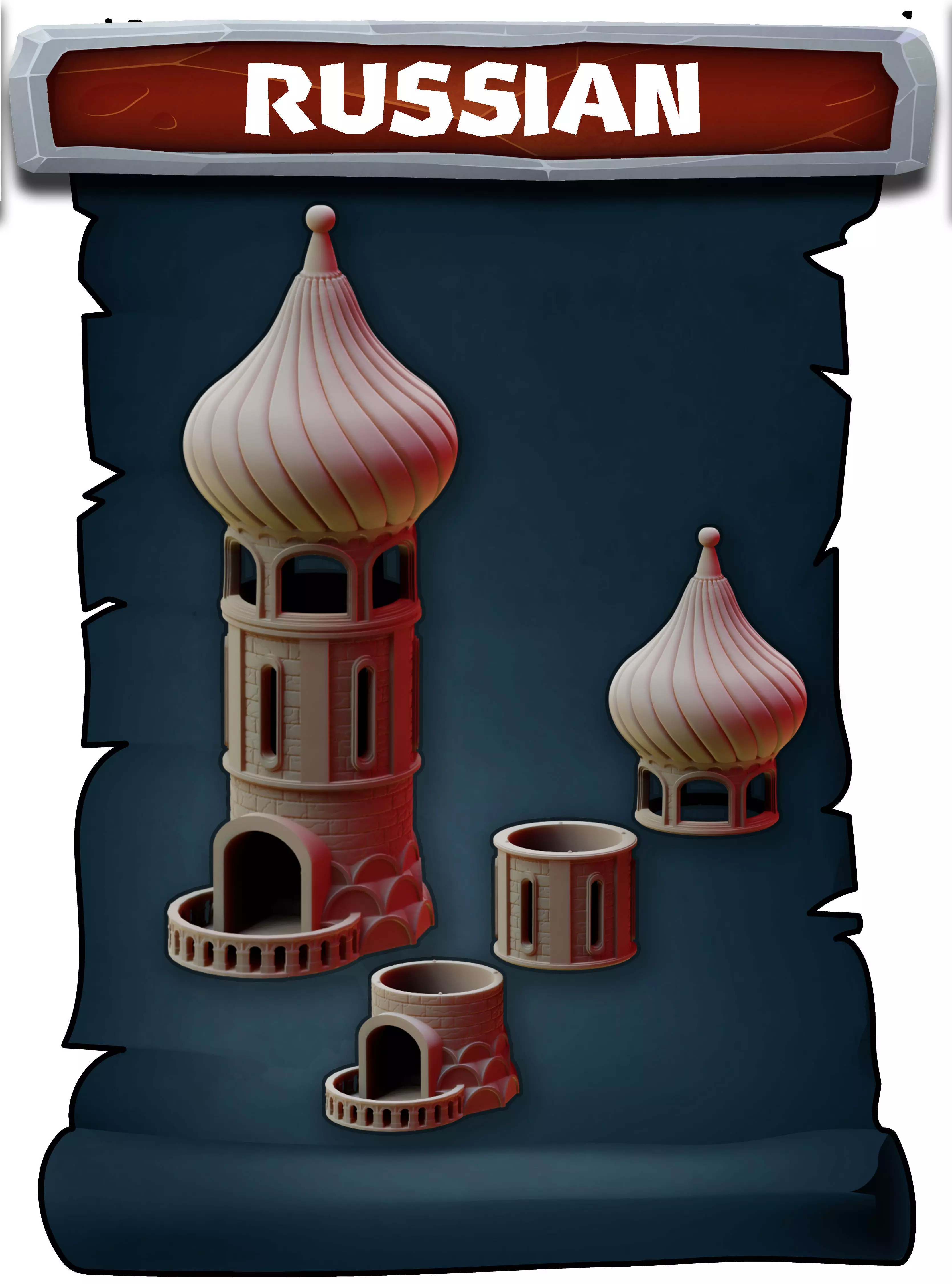 Russian tower 3D print model_0