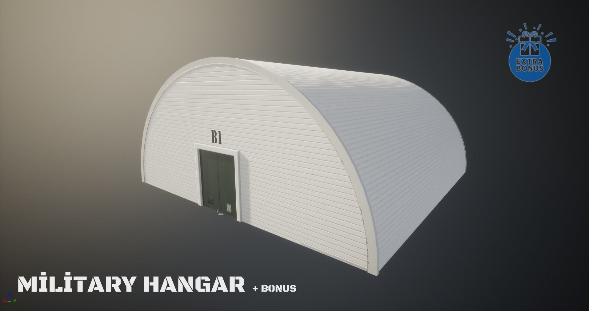 Military Satcom Transportable Terminal Low-poly 3D model_15