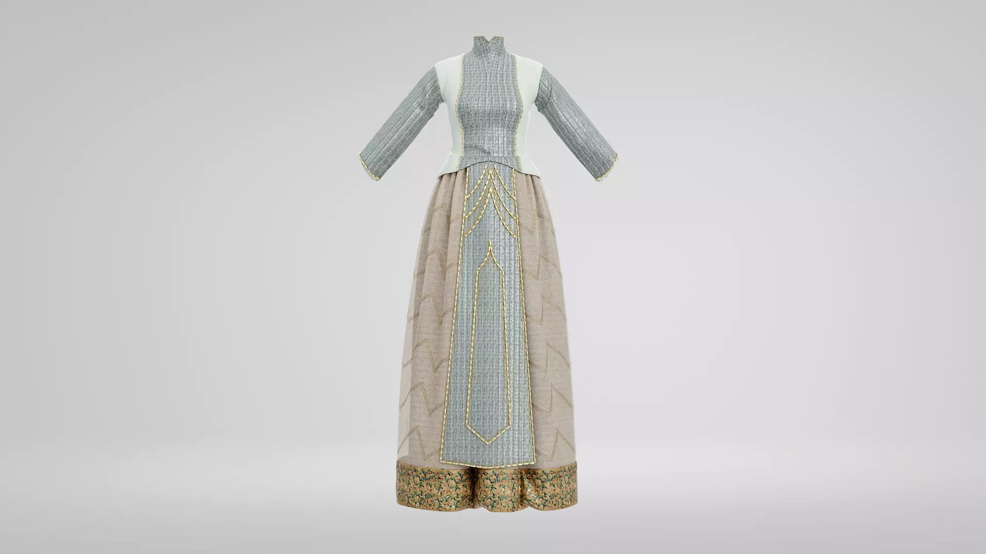 Hanfu Cheongsam clothes 3D model 3D model