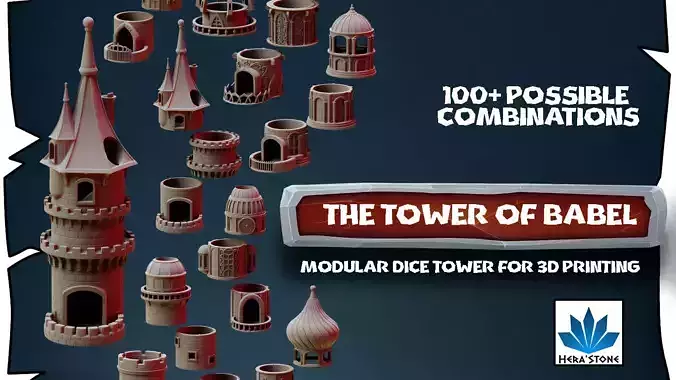 The tower of Babel 3D print model