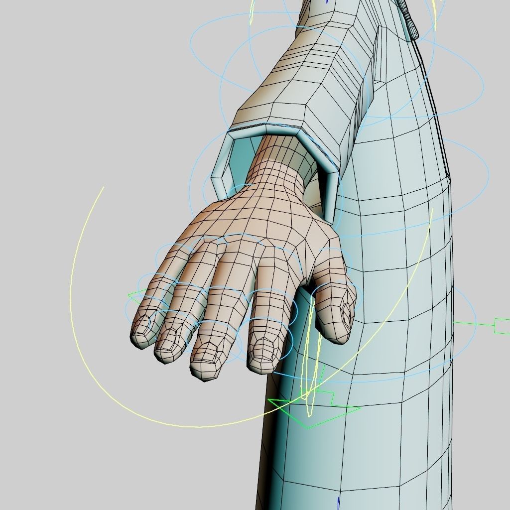 Omani Male Character rigged Free low-poly 3D model_9